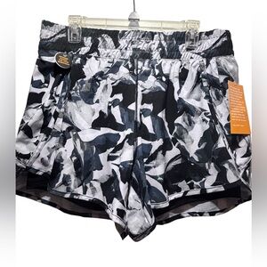 Avia Black and White Running Shorts Women’s Size Large